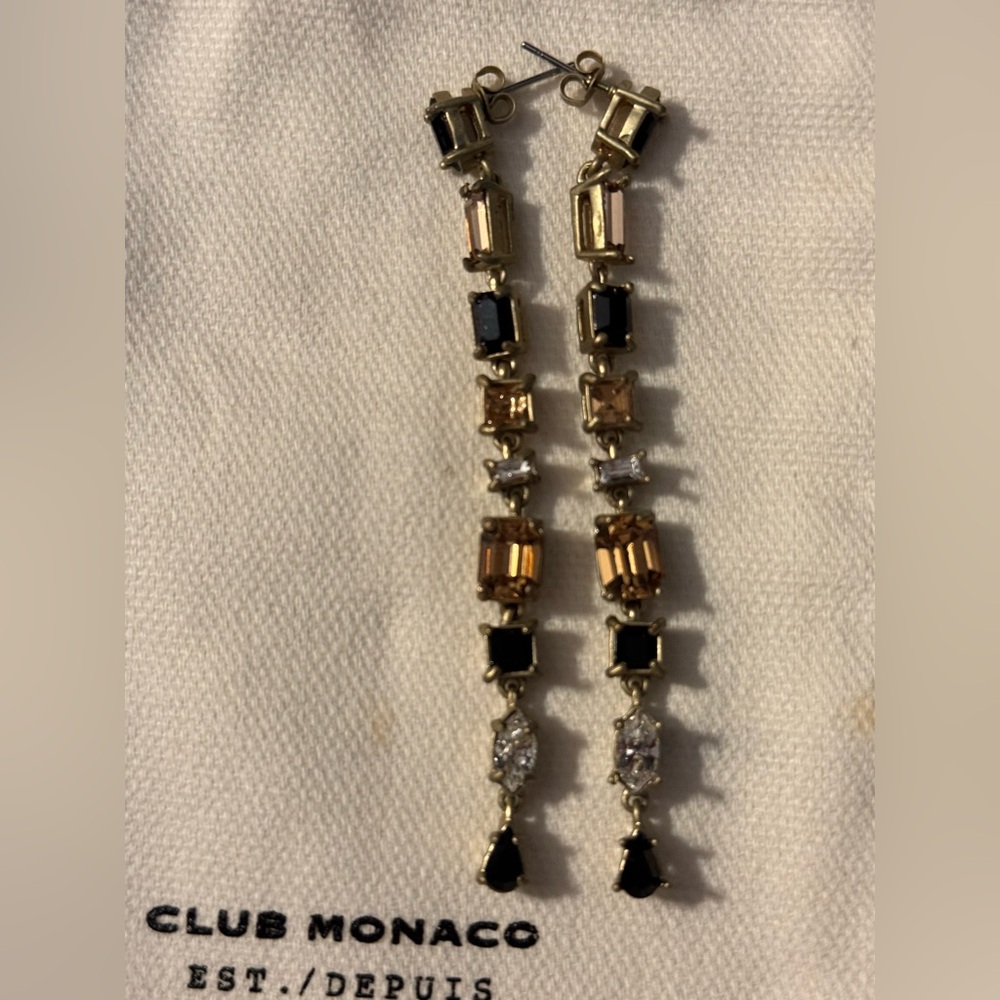 Elegant Gold and Black earrings